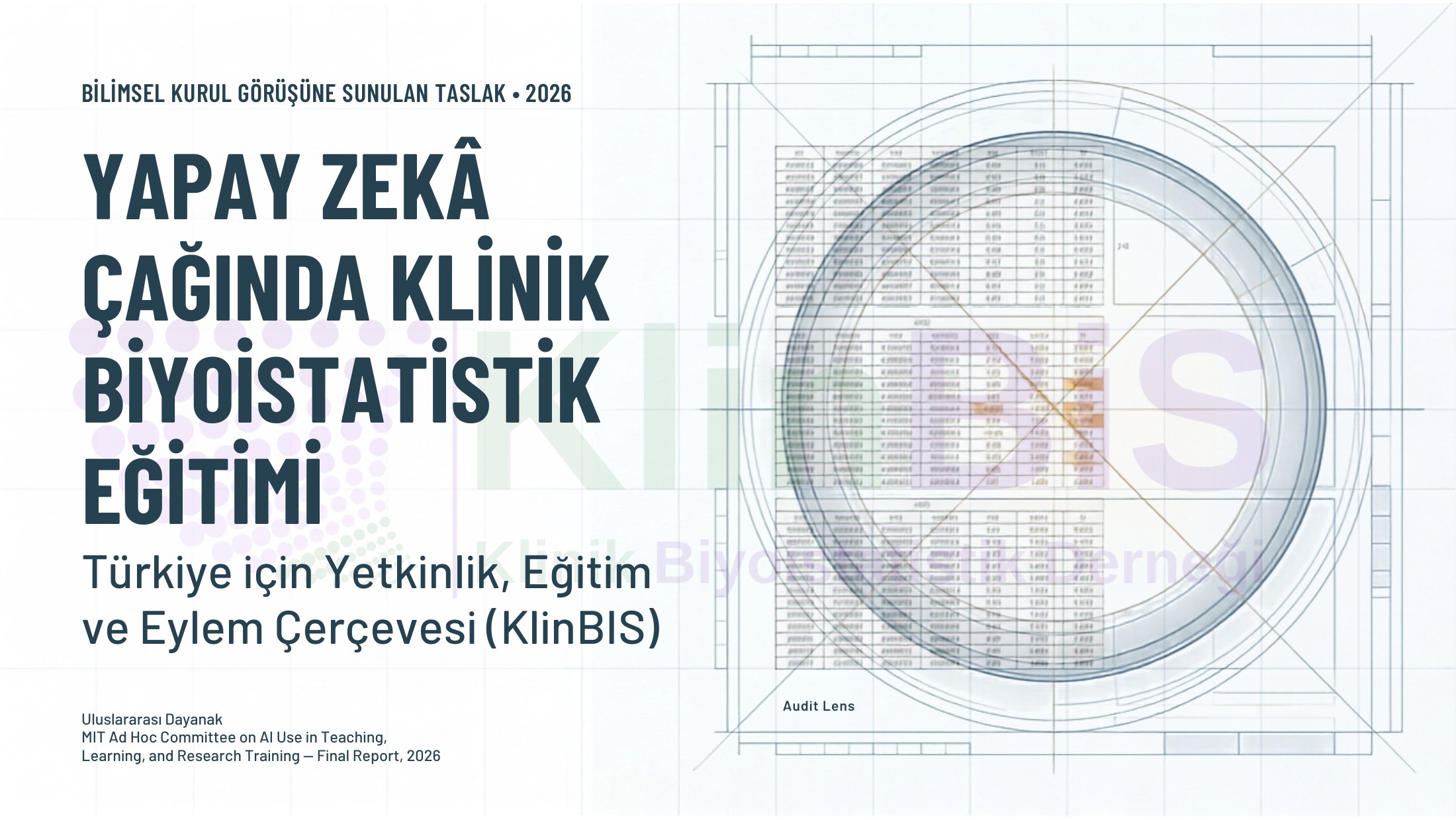 Yapay Zekâ Çağında Klinik Biyoistatistik Eğitimi raporu, sayfa 1
